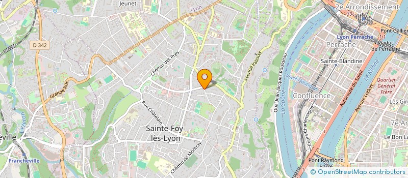 localisation de l'entreprise MONSIEUR DOMINIQUE HERTZ  SAINTE-FOY-LES-LYON