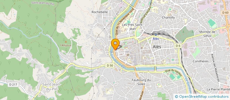 localisation de l'entreprise MONSIEUR DOMINIQUE HERVOIS  ALES