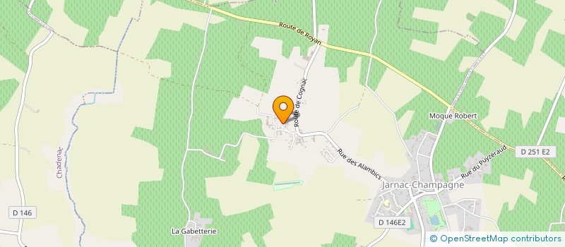 localisation de l'entreprise MONSIEUR DOMINIQUE HEURTEBISE  JARNAC-CHAMPAGNE