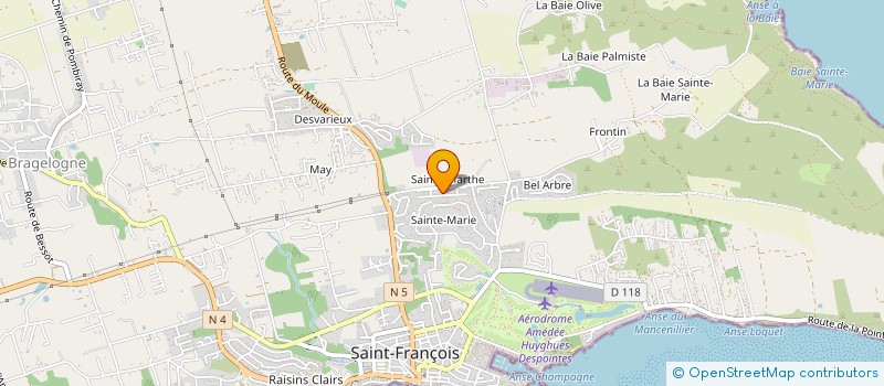 localisation de l'entreprise MONSIEUR DOMINIQUE HEYMANS  SAINT-FRANCOIS