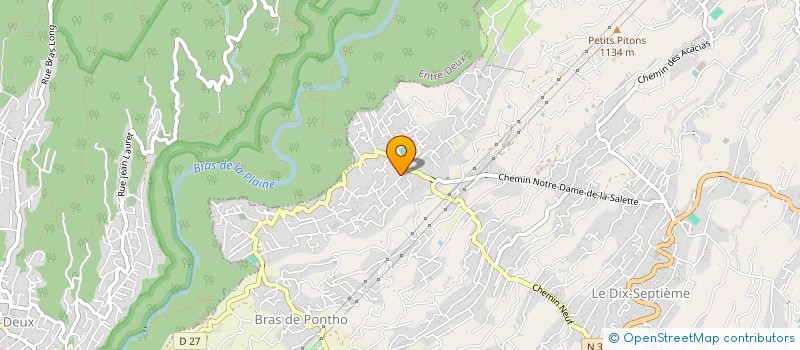 localisation de l'entreprise MONSIEUR DOMINIQUE HOARAU  LE TAMPON