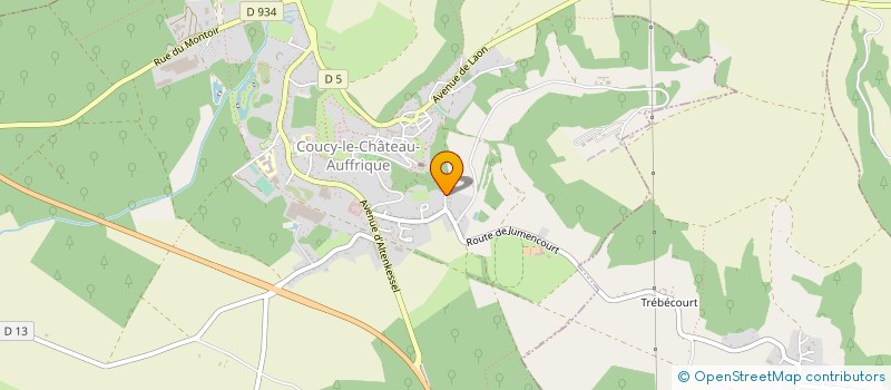 localisation de l'entreprise MONSIEUR DOMINIQUE HOMBERT à COUCY-LE-CHATEAU-AUFFRIQUE
