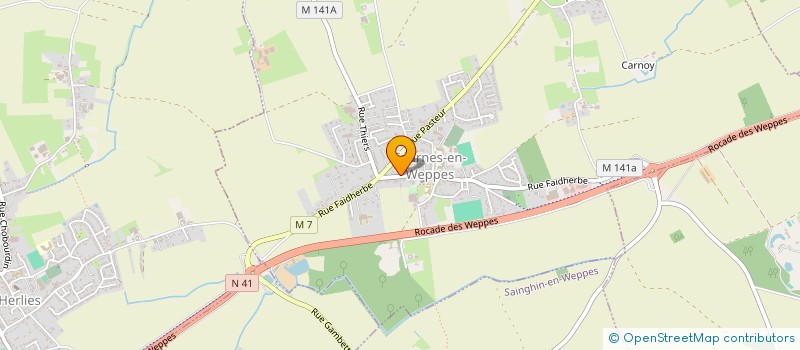localisation de l'entreprise MONSIEUR DOMINIQUE HOTIER à FOURNES-EN-WEPPES