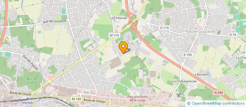 localisation de l'entreprise MONSIEUR DOMINIQUE HOUDRY à HAUTE-GOULAINE