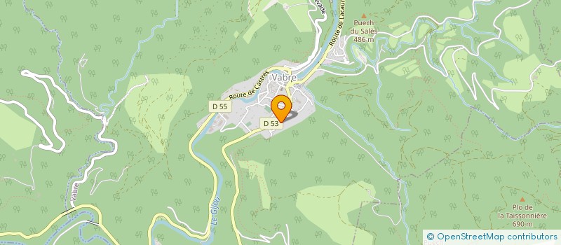 localisation de l'entreprise MONSIEUR DOMINIQUE HUC à RAYSSAC