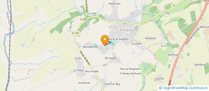 localisation de l'entreprise MONSIEUR DOMINIQUE HUCHET à LANDREVARZEC