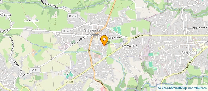 localisation de l'entreprise MONSIEUR DOMINIQUE HUMMEL  GREZIEU-LA-VARENNE