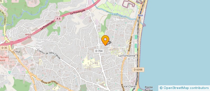 localisation de l'entreprise MONSIEUR DOMINIQUE HURAULT  ANTIBES