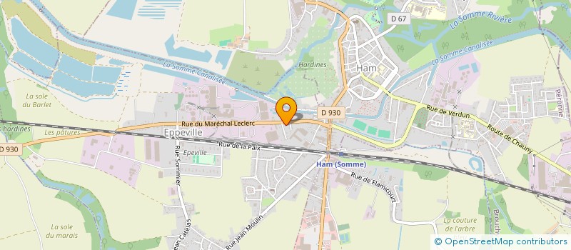 localisation de l'entreprise MONSIEUR DOMINIQUE HUYGHE  EPPEVILLE