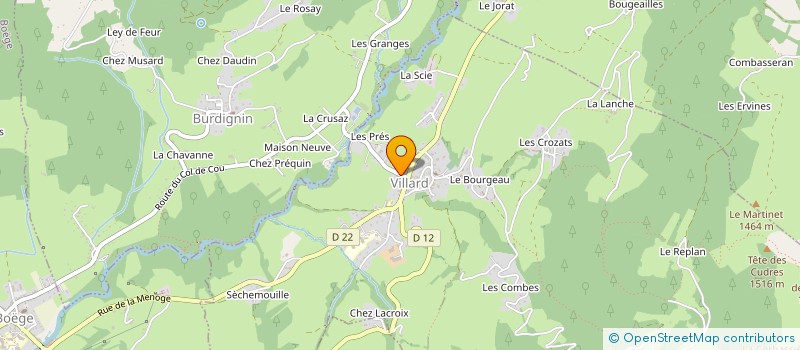 localisation de l'entreprise MONSIEUR DOMINIQUE JACQUES-SERMET à VILLARD