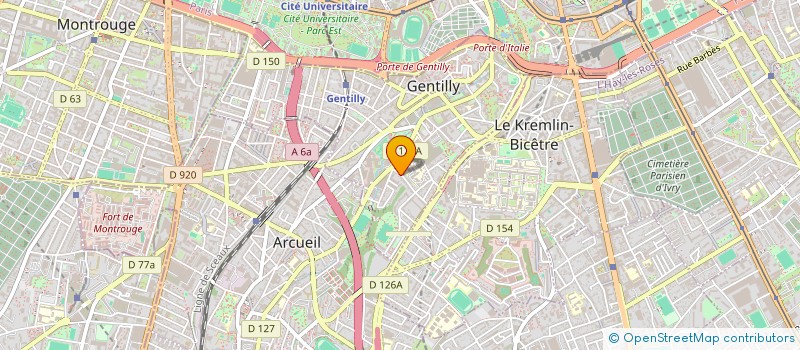 localisation de l'entreprise MONSIEUR DOMINIQUE JALLON  GENTILLY