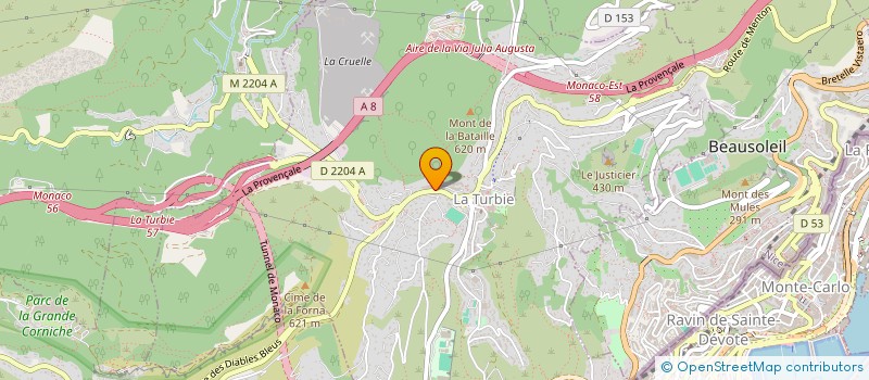 localisation de l'entreprise MONSIEUR DOMINIQUE JARLEGANT à LA TURBIE