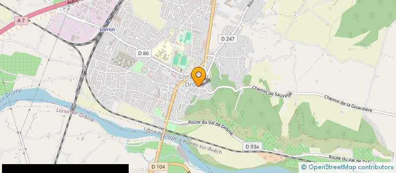 localisation de l'entreprise MONSIEUR DOMINIQUE JAVELAS  LIVRON-SUR-DROME