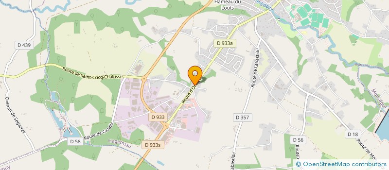 localisation de l'entreprise MONSIEUR DOMINIQUE JEAN  HAGETMAU