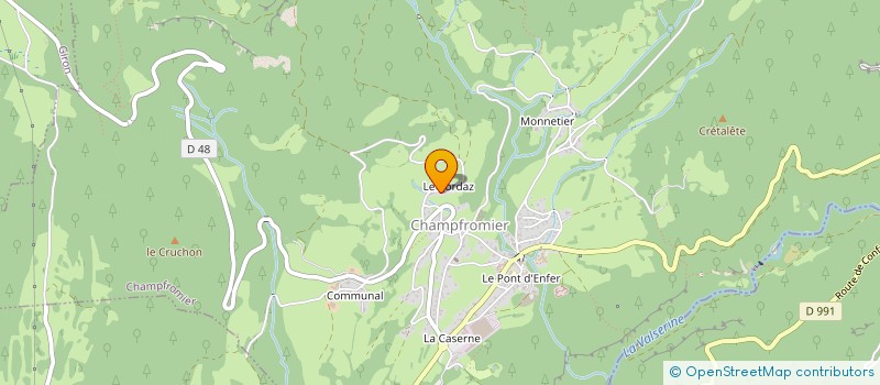 localisation de l'entreprise MONSIEUR DOMINIQUE JEAN DUCRET à CHAMPFROMIER