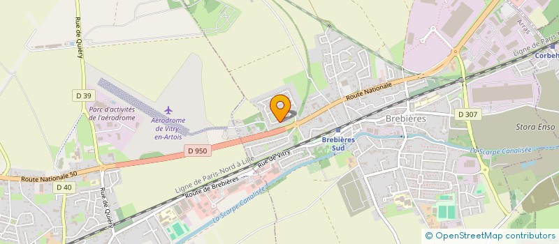 localisation de l'entreprise MONSIEUR DOMINIQUE JEAN GREBAUX  BREBIERES