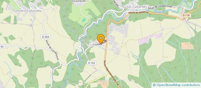 localisation de l'entreprise MONSIEUR DOMINIQUE JEANJEAN  CUXAC-CABARDES