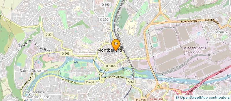 localisation de l'entreprise MONSIEUR DOMINIQUE JEANNIN à MONTBELIARD