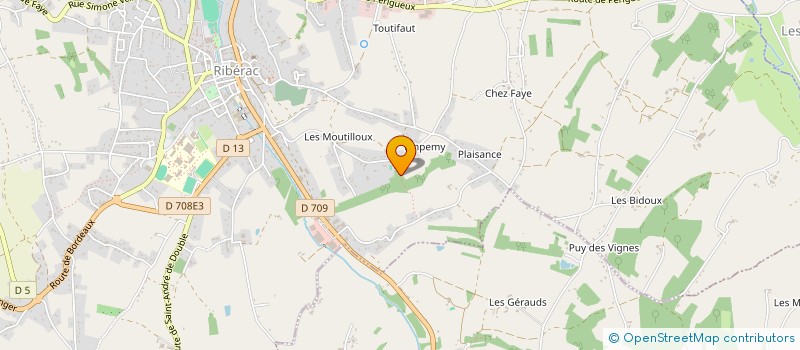 localisation de l'entreprise MONSIEUR DOMINIQUE JELLIBERT à RIBERAC