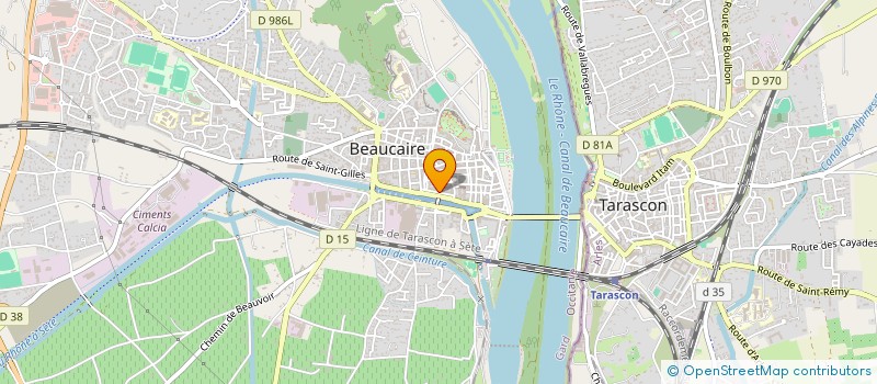 localisation de l'entreprise MONSIEUR DOMINIQUE JERRISE  BEAUCAIRE