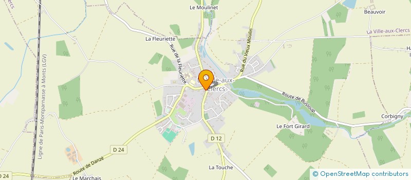 localisation de l'entreprise MONSIEUR DOMINIQUE JOLLIVET  LA VILLE-AUX-CLERCS