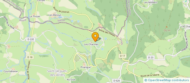 localisation de l'entreprise MONSIEUR DOMINIQUE JONCHIER à DEUX-GROSNES