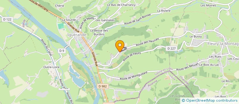 localisation de l'entreprise MONSIEUR DOMINIQUE JOT  IGUERANDE