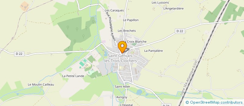 localisation de l'entreprise MONSIEUR DOMINIQUE JOUBERT  SAINT-GERVAIS-LES-TROIS-CLOCHERS