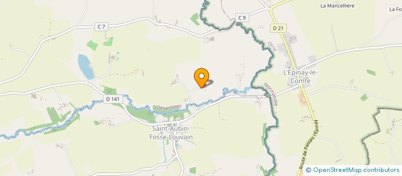 localisation de l'entreprise MONSIEUR DOMINIQUE JOURDAIN  DESERTINES