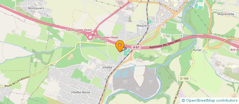 localisation de l'entreprise MONSIEUR DOMINIQUE JULIE  CARCASSONNE