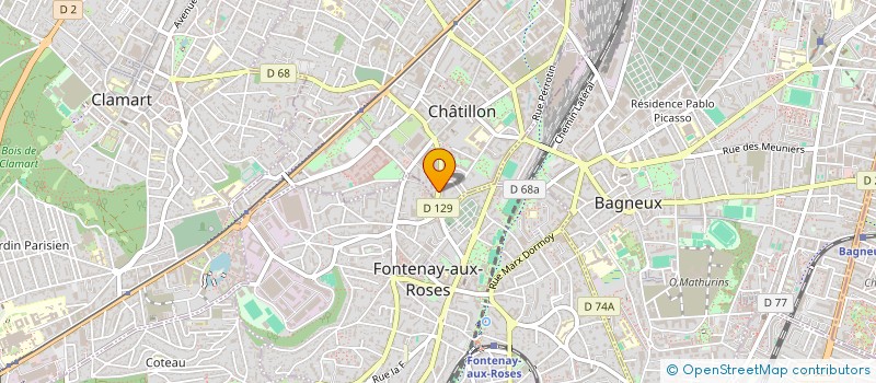 localisation de l'entreprise MONSIEUR DOMINIQUE JULIENNE  CHATILLON