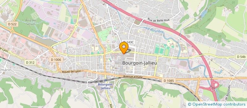 localisation de l'entreprise MONSIEUR DOMINIQUE JULLIEN  BOURGOIN-JALLIEU