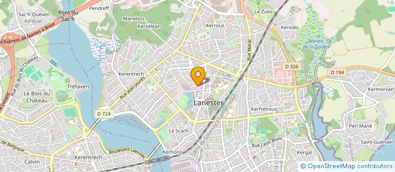 localisation de l'entreprise MONSIEUR DOMINIQUE KERNEC  LANESTER