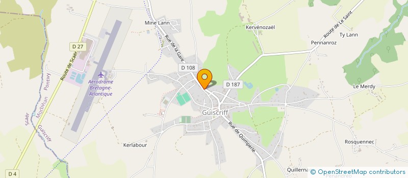 localisation de l'entreprise MONSIEUR DOMINIQUE KERVEANT  GUISCRIFF