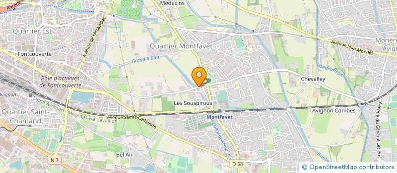 localisation de l'entreprise MONSIEUR DOMINIQUE KESPI  AVIGNON