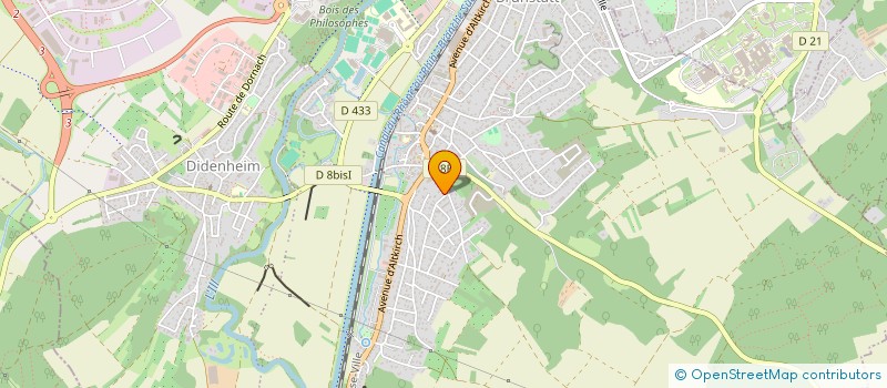 localisation de l'entreprise MONSIEUR DOMINIQUE KIBLER  BRUNSTATT-DIDENHEIM