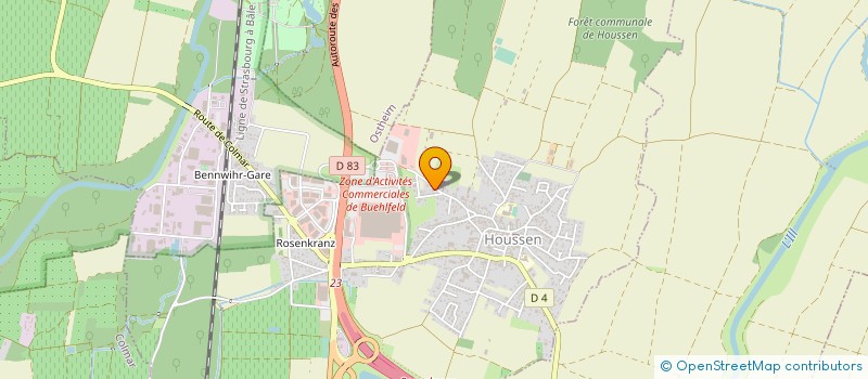 localisation de l'entreprise MONSIEUR DOMINIQUE KLINGER  HOUSSEN