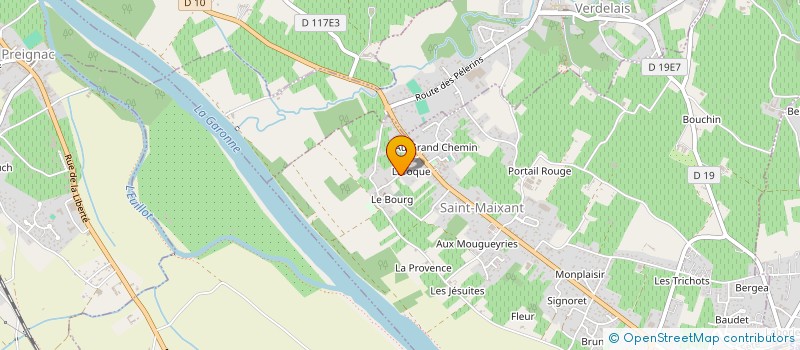 localisation de l'entreprise MONSIEUR DOMINIQUE LABADIE à CAUDROT
