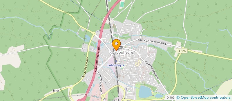 localisation de l'entreprise MONSIEUR DOMINIQUE LABARRIERE  LABOUHEYRE