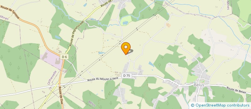 localisation de l'entreprise MONSIEUR DOMINIQUE LABASTE  BELUS