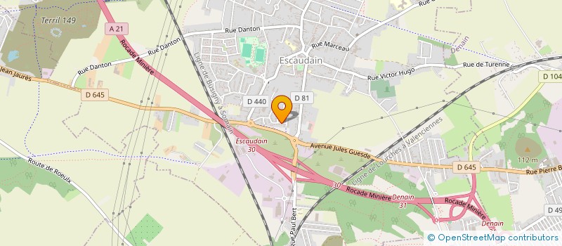 localisation de l'entreprise MONSIEUR DOMINIQUE LABIES  ESCAUDAIN