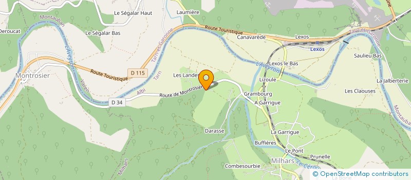 localisation de l'entreprise MONSIEUR DOMINIQUE LACHEZE  LAPEYROUSE-FOSSAT