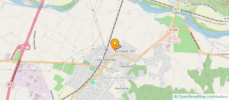 localisation de l'entreprise MONSIEUR DOMINIQUE LAFLEUR  LORIOL-SUR-DROME