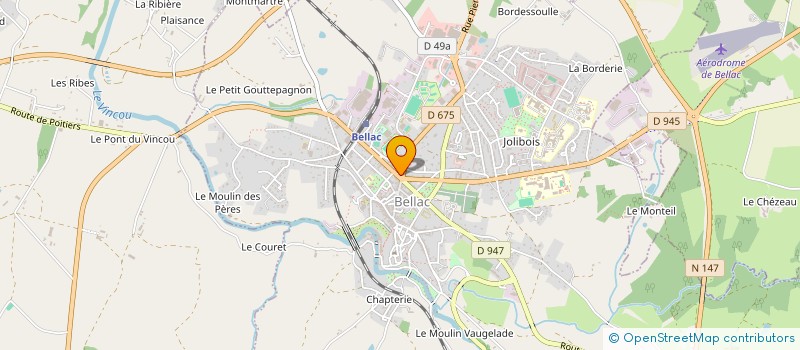 localisation de l'entreprise MONSIEUR DOMINIQUE LAFONT à BELLAC