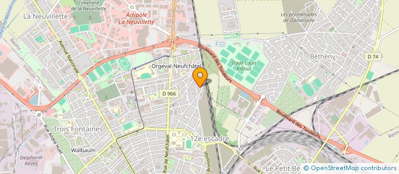 localisation de l'entreprise MONSIEUR DOMINIQUE LAFROGNE  REIMS