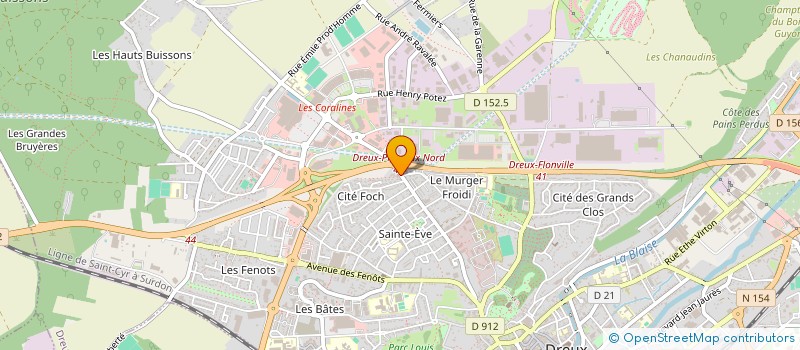 localisation de l'entreprise MONSIEUR DOMINIQUE LAGRANGE à DREUX