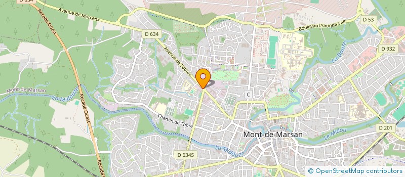 localisation de l'entreprise MONSIEUR DOMINIQUE LAHITTE  MONT-DE-MARSAN