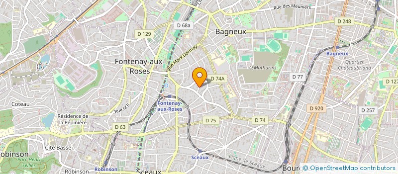 localisation de l'entreprise MONSIEUR DOMINIQUE LAMOUREUX à FONTENAY-AUX-ROSES