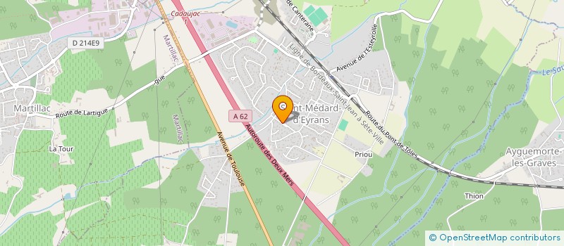 localisation de l'entreprise MONSIEUR DOMINIQUE LAMOUROUX  SAINT-MEDARD-D'EYRANS