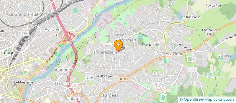 localisation de l'entreprise MONSIEUR DOMINIQUE LANARDE à PANAZOL